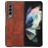 Mobigear Excellent Samsung Galaxy Z Fold 4 Hoesje Hardcase Backcover - Bruin