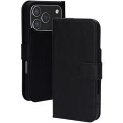 Mobiparts Classic Wallet iPhone 17 Pro MagSafe Hoesje Bookcase - Zwart