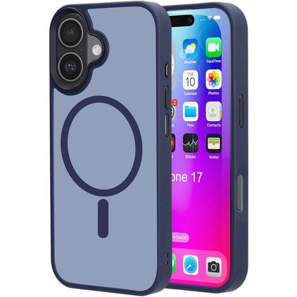 Mobiparts Hardcover iPhone 17 MagSafe Hoesje Hardcase Backcover - Satin Blue