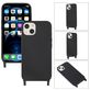 Mobigear Lanyard iPhone 14 Siliconen Hoesje met koord - Zwart
