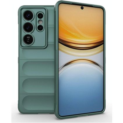 Mobigear Bumpy Samsung Galaxy S26 Ultra Hoesje Flexibel TPU Backcover - Donkergroen