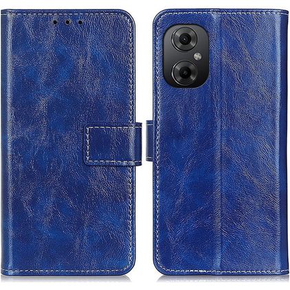 Mobigear Basic POCO M5 Hoesje Bookcase Portemonnee - Blauw