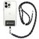 Mobigear Nylon Lanyard Universeel Telefoonkoord Verstelbaar - Zwart / Goud