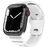 Mobigear Sport Armor Siliconen Apple Watch Bandje Druksluiting - 42/41/40/38 mm - Wit
