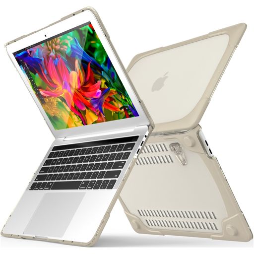 Mobigear Shockproof MacBook Pro 13 Inch (2016-2023) Hoes Hardshell Laptopcover MacBook Case - Bruin - Model A1706 / A1708 / A1989 / A2159 / A2289 / A2251 / A2338