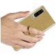 Mobigear Glitter Ring Huawei P30 Hoesje Flexibel TPU Backcover met Ringhouder - Zilver
