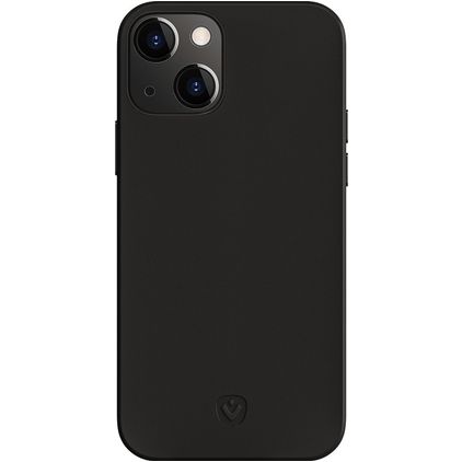 Valenta iPhone 14 Plus MagSafe Hoesje Echt Leer Backcover - Zwart