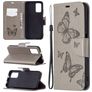 Mobigear Butterfly POCO M3 Hoesje Bookcase Portemonnee - Grijs