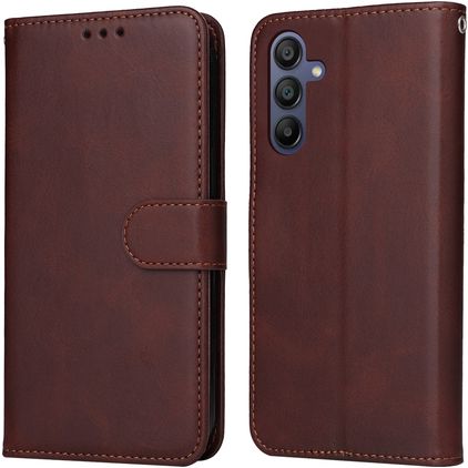 Mobigear Wallet Samsung Galaxy A17 Hoesje Bookcase Portemonnee - Bruin