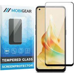 Mobigear Premium OPPO Reno 8T 4G Glazen Screenprotector - Case Friendly - Zwart