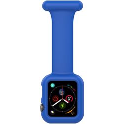 Mobigear Clip Case Verpleegkundige Apple Watch Bandje Speld - 46/45/44 mm - Blauw