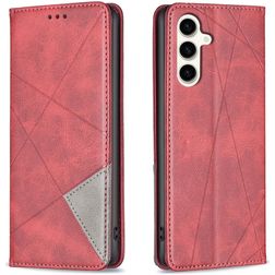 Mobigear Rhombus Slim Samsung Galaxy S24 FE Hoesje Bookcase - Rood