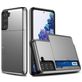 Mobigear Brushed Credit Card Slot Case Gray Samsung Galaxy S21