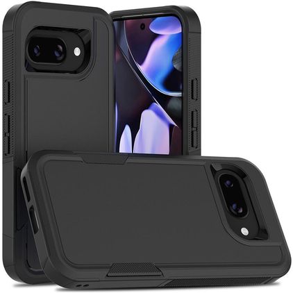 Mobigear Heavy Armor Google Pixel 9a Hoesje Hardcase Backcover Shockproof - Zwart