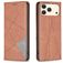 Mobigear Rhombus Slim iPhone 17 Pro Hoesje Bookcase - Bruin