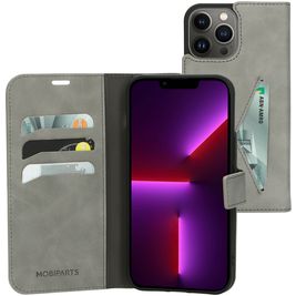 Mobiparts Classic Wallet iPhone 13 Pro Max Hoesje Bookcase Portemonnee - Granite Grey