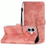 Mobigear Butterfly iPhone 17 Hoesje Bookcase Portemonnee - Roze