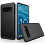Mobigear Card Samsung Galaxy S10 Hoesje Hardcase Backcover Shockproof met Pasjeshouder - Zwart