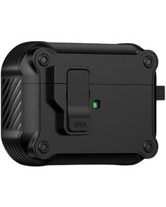 Mobigear Armor Clip Apple AirPods Pro 2 Hardcase Hoesje - Zwart