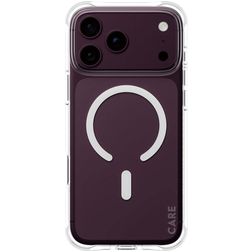 CARE by PanzerGlass Fashionable iPhone 18 Pro Max MagSafe Hoesje Flexibel TPU Backcover - Transparant / Wit