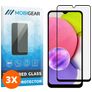 Mobigear Premium Samsung Galaxy A03s Glazen Screenprotector - Case Friendly - Zwart (3-Pack)