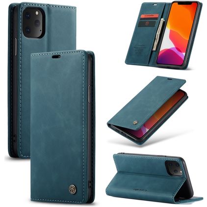 Caseme 013 iPhone 11 Pro Hoesje Bookcase Portemonnee - Blauw