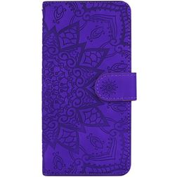 Mobigear Mandala iPhone 11 Pro Max Hoesje Bookcase Portemonnee - Paars