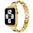 Mobigear Prague Stalen Apple Watch Bandje Vouwsluiting - 49/46/45/44 mm - Goud