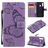 Mobigear Butterfly Huawei Y6p Hoesje Bookcase Portemonnee - Paars