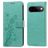 Mobigear Flowers Google Pixel 11 Pro Hoesje Bookcase Portemonnee - Groen