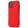 Mobigear Rubber Touch iPhone 12 Siliconen Hoesje Backcover - Rood