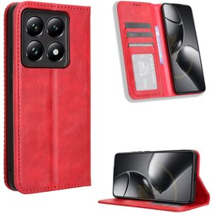 Mobigear Sensation Xiaomi 14T Hoesje Bookcase Portemonnee - Rood