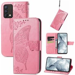 Mobigear Butterfly Realme GT Master Edition Hoesje Bookcase Portemonnee - Roze