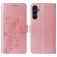 Mobigear Flowers Samsung Galaxy A17 Hoesje Bookcase Portemonnee - Roségoud