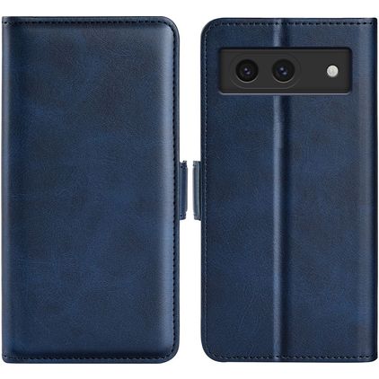 Mobigear Slim Magnet Google Pixel 8a Hoesje Bookcase Portemonnee - Donkerblauw