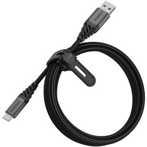 Otterbox Nylon Braided USB-A naar USB-C Kabel 2 Meter - Zwart