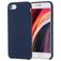 Mobigear Rubber Touch iPhone SE (2022) Siliconen Hoesje Backcover - Donkerblauw