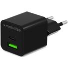 Mobilize Dual USB / USB-C Oplader Power Delivery 30W - Zwart Mobilize Dual USB / USB-C Oplader Power Delivery 30W - Zwart