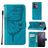 Mobigear Butterfly OPPO Reno 8 5G Hoesje Bookcase Portemonnee - Blauw