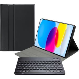 Mobilize Detachable Bluetooth Keyboard iPad 10 (2022) Hoes AZERTY Bluetooth Toetsenbord Bookcase - Zwart