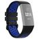 Mobigear Sport Plus Buckle Siliconen Fitbit Charge 3 Bandje Gespsluiting - Zwart / Blauw