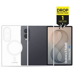 Mobilize Naked Protection Doorzichtig Samsung Galaxy Z Fold 8 MagSafe Hoesje Hardcase Backcover Shockproof - Transparant