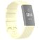 Mobigear Cross Siliconen Fitbit Charge 3 Bandje Gespsluiting - Geel