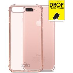 My Style Protective Flex iPhone 7 Plus Hoesje Flexibel TPU Backcover Shockproof - Soft Pink