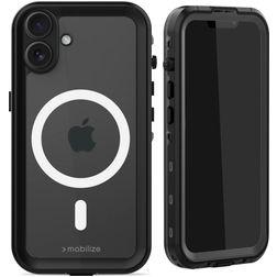 Mobilize Waterproof iPhone 16 Plus Waterdicht MagSafe Hoesje Hardcase Backcover - Zwart