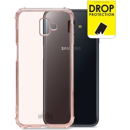 My Style Protective Flex Samsung Galaxy J6 Plus Hoesje Flexibel TPU Backcover Shockproof - Soft Pink