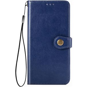 Mobigear Snap Button Samsung Galaxy S20 FE Hoesje Bookcase Portemonnee - Blauw