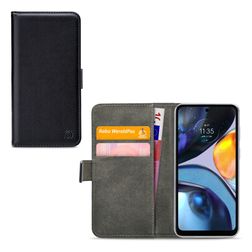 Mobilize Classic Gelly Wallet Motorola Moto G22 Hoesje Bookcase Portemonnee - Zwart