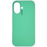 Nudient Base iPhone 16 Plus Siliconen Hoesje Backcover - Mint Green