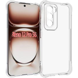 Mobigear Cushion Doorzichtig OPPO Reno 12 Pro Hoesje Flexibel TPU Backcover - Transparant